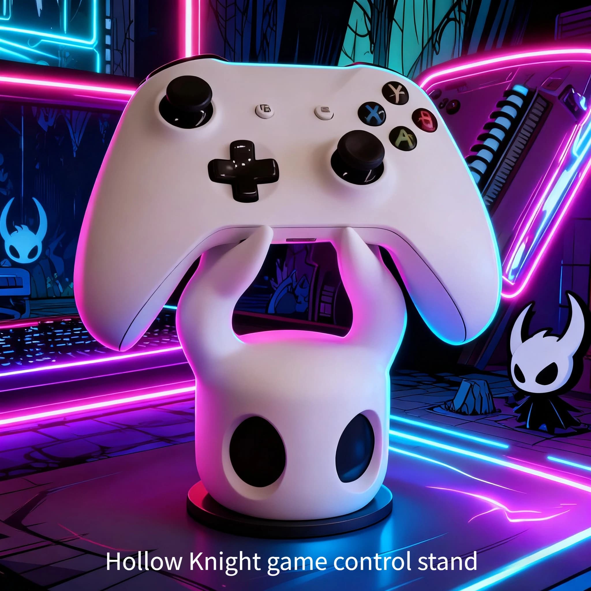 Stojak na kontroler PS4 / PS5 / Switch – biurkowy uchwyt w stylu Hollow Knight