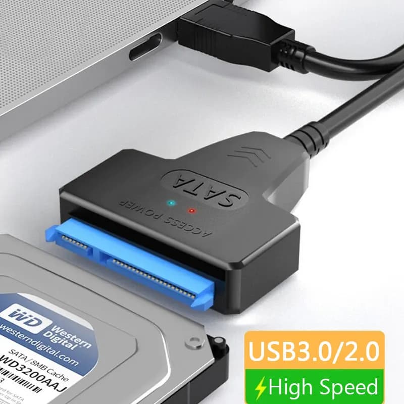 Adapter SATA do USB 3.0 — kabel do dysków 2,5″ HDD/SSD, do 6 Gbps