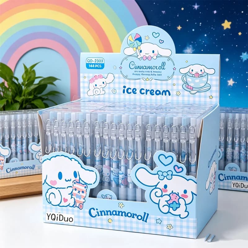 Długopisy żelowe Sanrio Cinnamoroll i Kuromi 0,5 mm