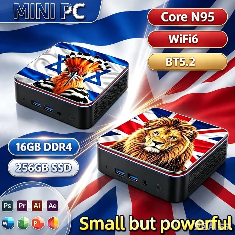 Mini PC Intel N95 – 16 GB RAM, SSD, WiFi 6, kompaktowy komputer do domu i biura