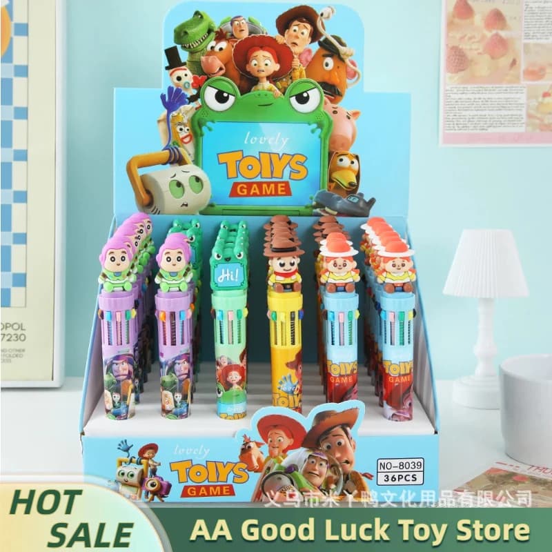 Długopisy żelowe Toy Story – zestaw 10 kolorów