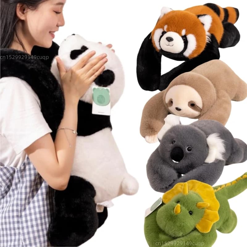 Pluszowa maskotka leśne zwierzę kawaii – miękka poduszka przytulanka 30–65 cm