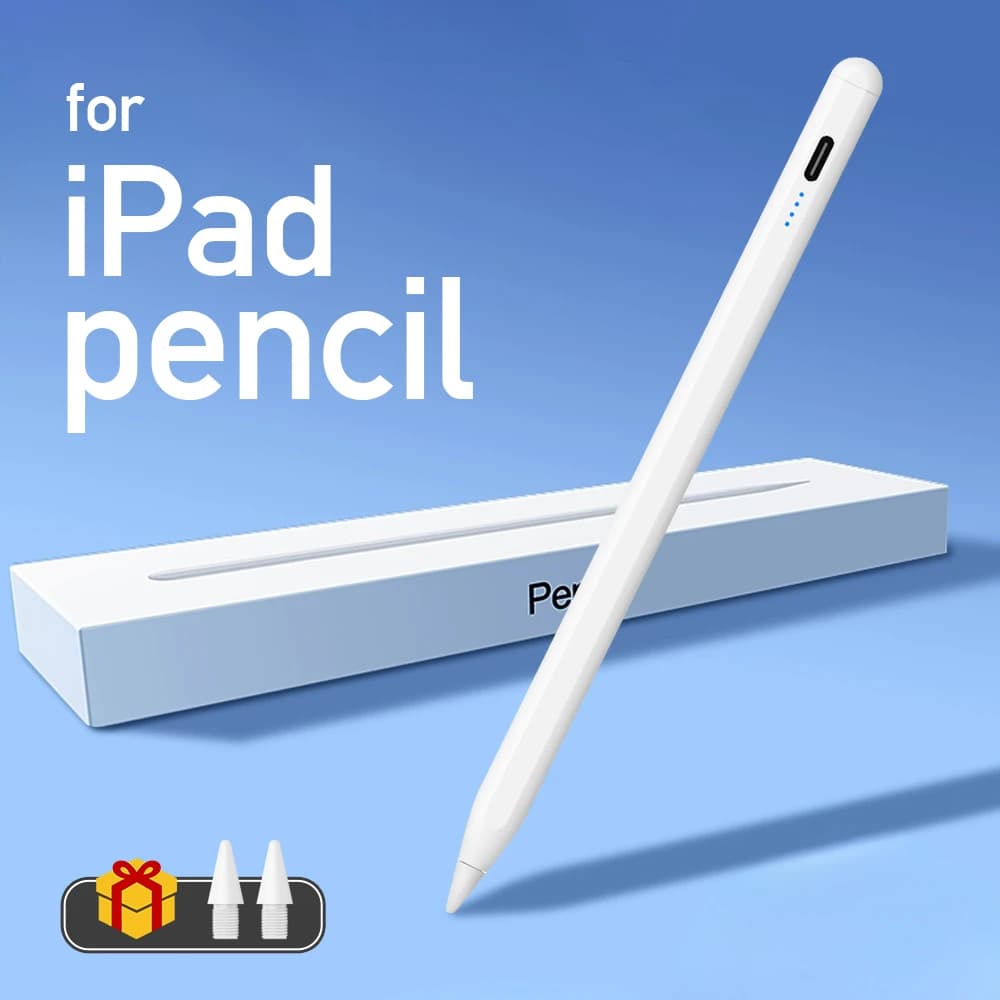 Rysik Stylus z LED i wykrywaniem dłoni — kompatybilny z Apple Pencil, do iPad 2018-2026