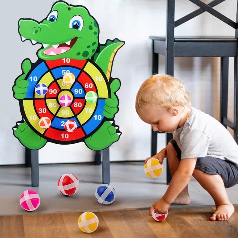 Gry edukacyjne Tablica do darta Zabawka dla dziecka Stickey Ball Dart Sporty halowe Dziecko Gry Montessori dla dzieci w wieku od 3 do 7 lat
