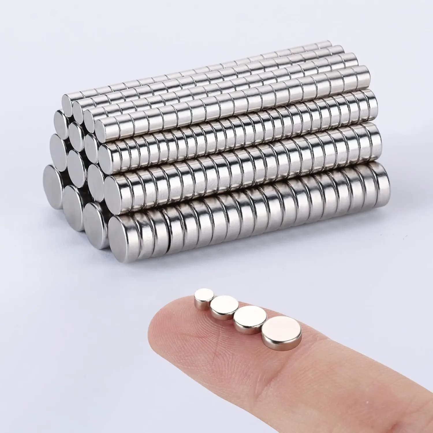 Małe magnesy DIY — zestaw 4 rozmiarów, mini magnesy na lodówkę i do biura