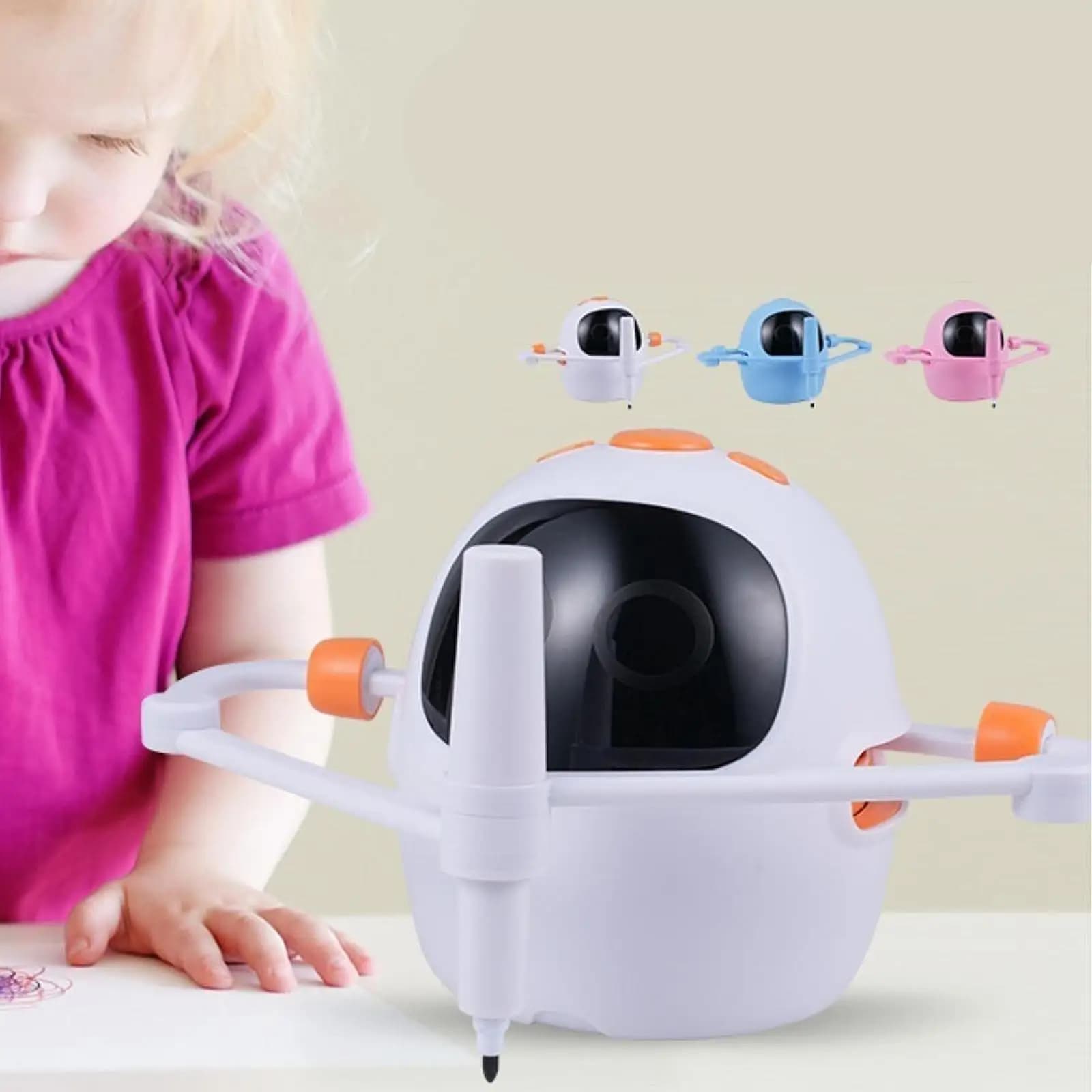 Robot do rysowania – edukacyjna zabawka z 100 kartami do nauki