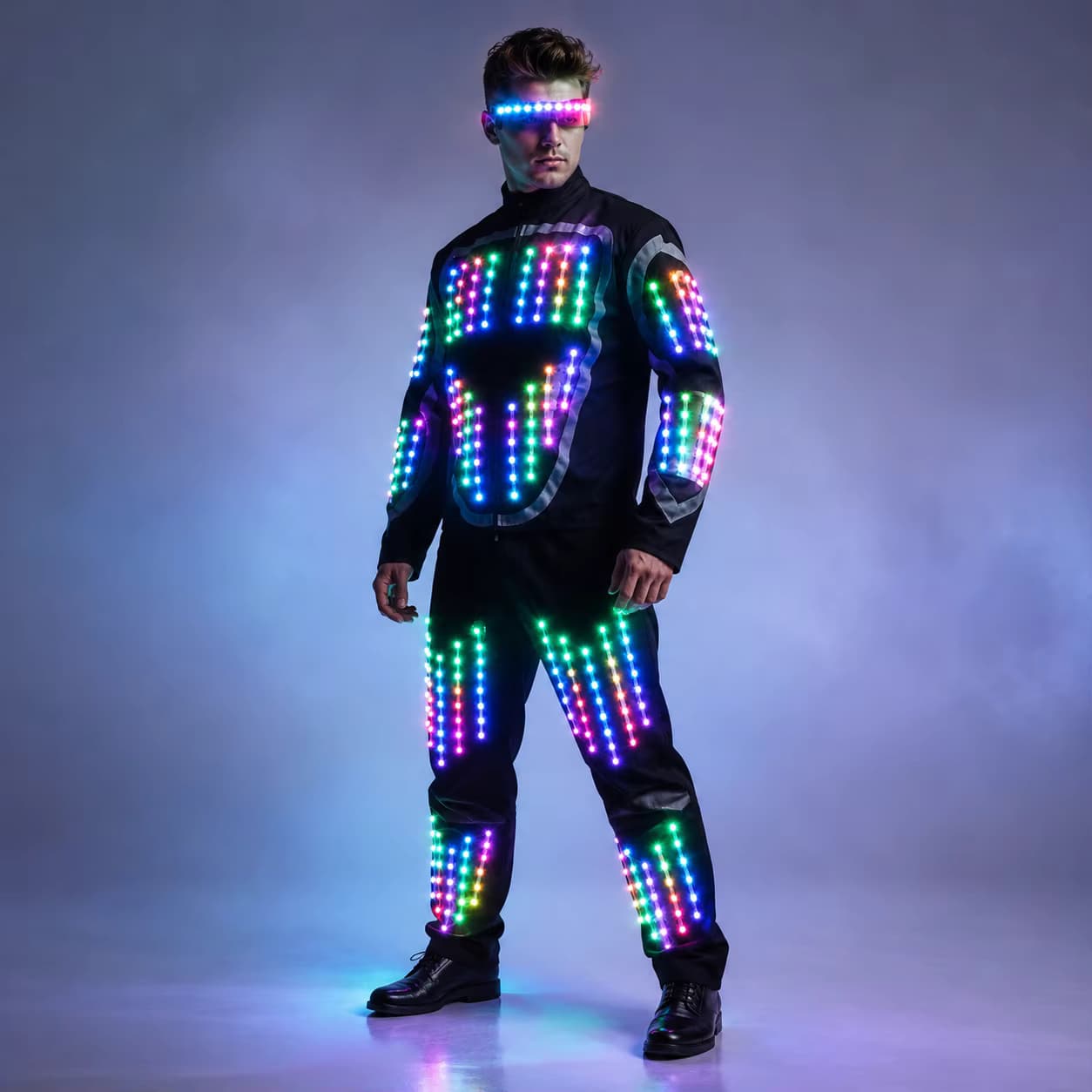 Kostium LED Robot — Świecący Strój na Imprezy i Pokazy