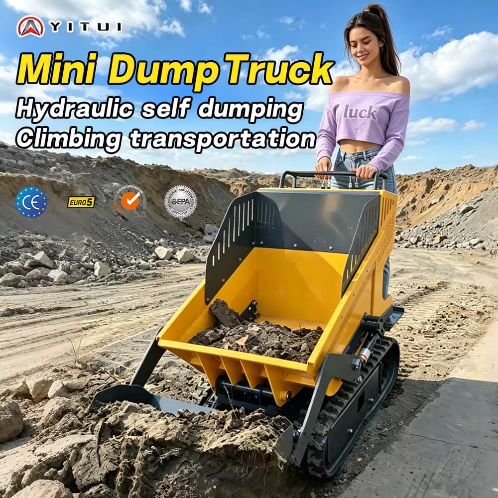Mini Wozidło Gąsienicowe 500 kg z Hydraulicznym Wywrotem